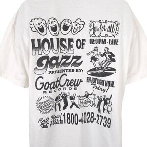 Goat Crew Records T Shirt Mens Size 3XL White House Of Jazz Streetwear